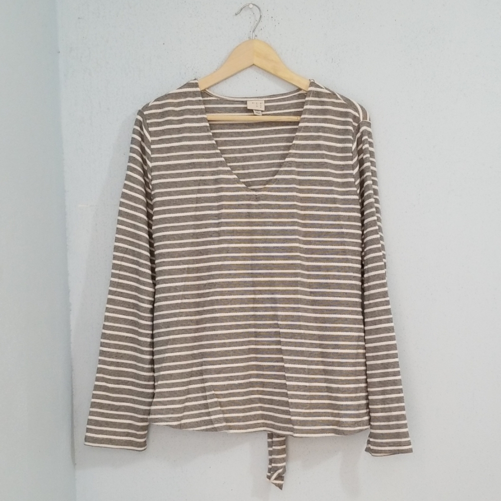 A New Day Women's Plus Blouse Striped. Size 2XL